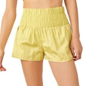 Free People NWT Golden Yellow Women's High-Waisted Shorts Waist 32 Inseam 2